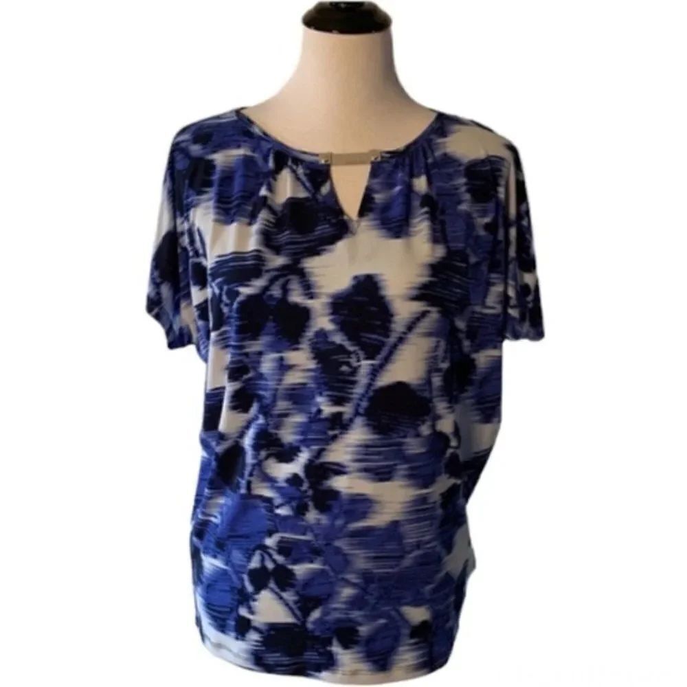 Michael Kors Women’s Cold Shoulder Blue Top size S